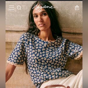 Sezane top, worn only once, in perfect condition